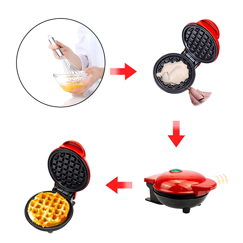 Compact Electric Mini Waffle Maker