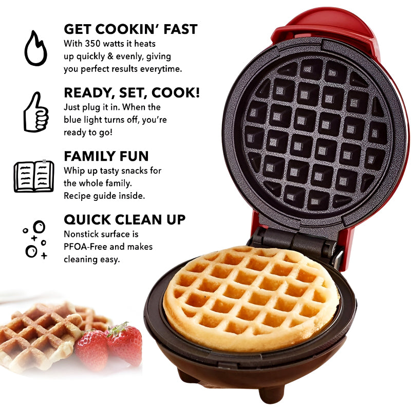 Compact Electric Mini Waffle Maker