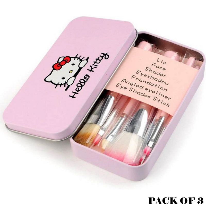 Mini Hello Kitty 7PCS Brush Kit (Pack of 3)