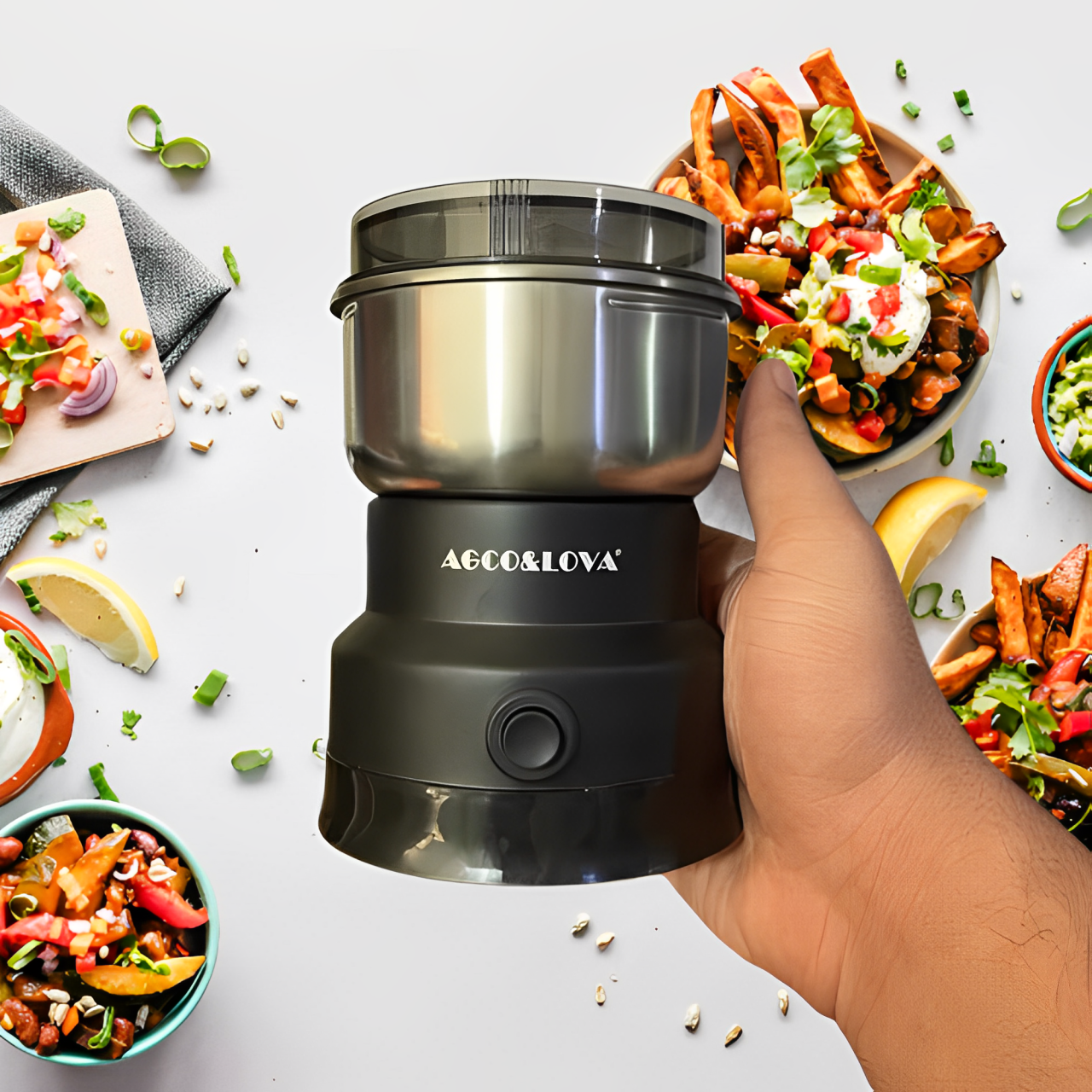 Compact 400W Grinder with 4 Blades