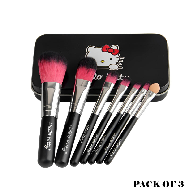 Mini Hello Kitty 7PCS Brush Kit (Pack of 3)