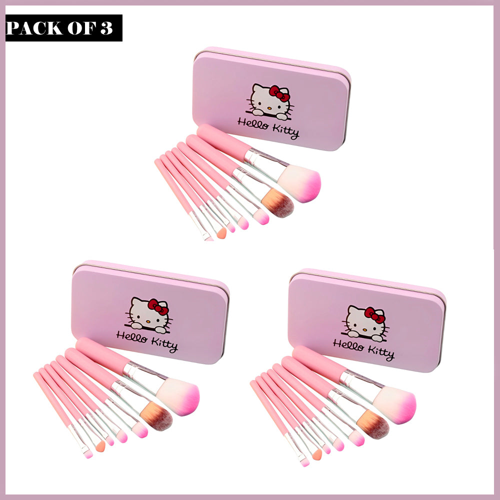 Mini Hello Kitty 7PCS Brush Kit (Pack of 3)