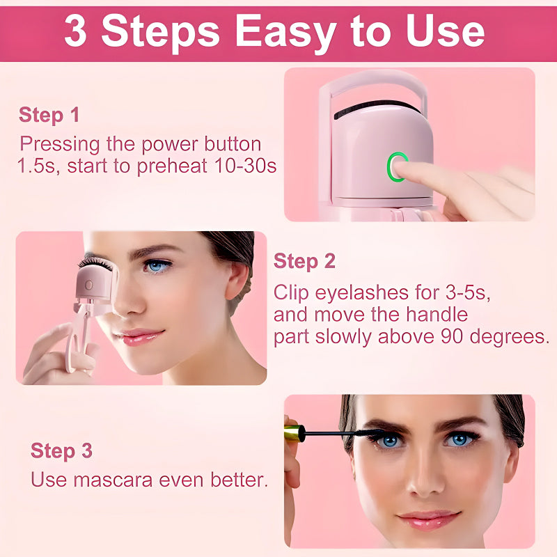 Mini Electric Heated Eyelash Curler