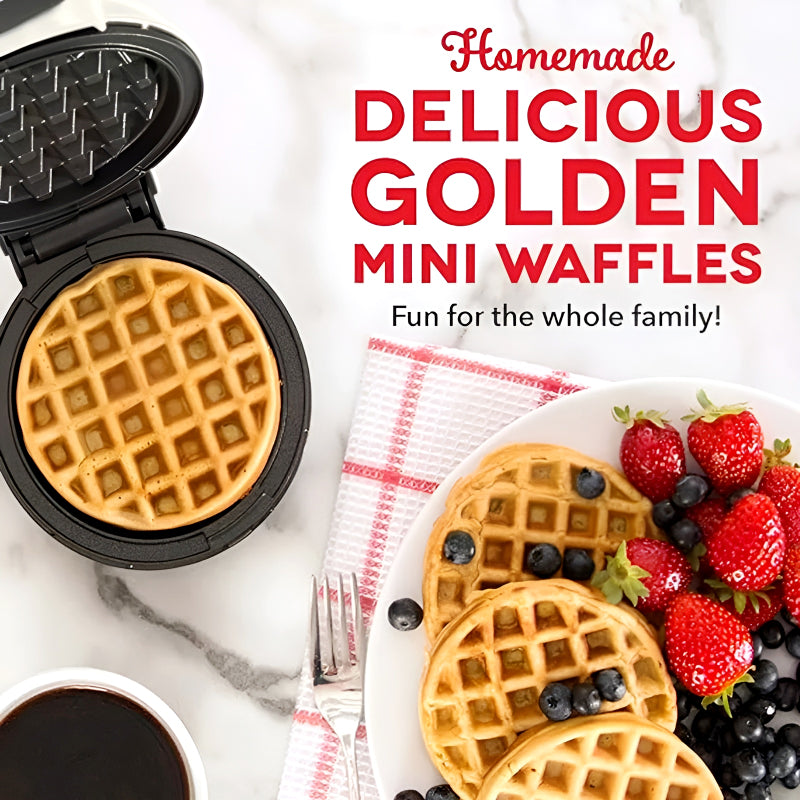 Compact Electric Mini Waffle Maker