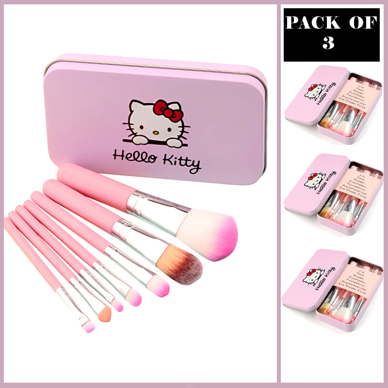 Mini Hello Kitty 7PCS Brush Kit (Pack of 3)