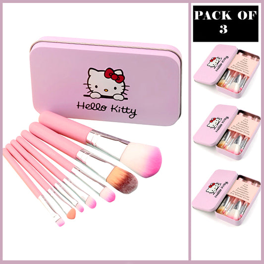 Mini Hello Kitty 7PCS Brush Kit (Pack of 3)